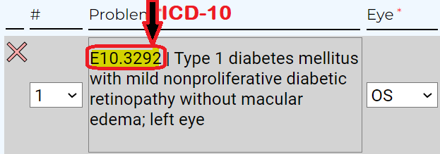 ICD Code in Doctorsoft